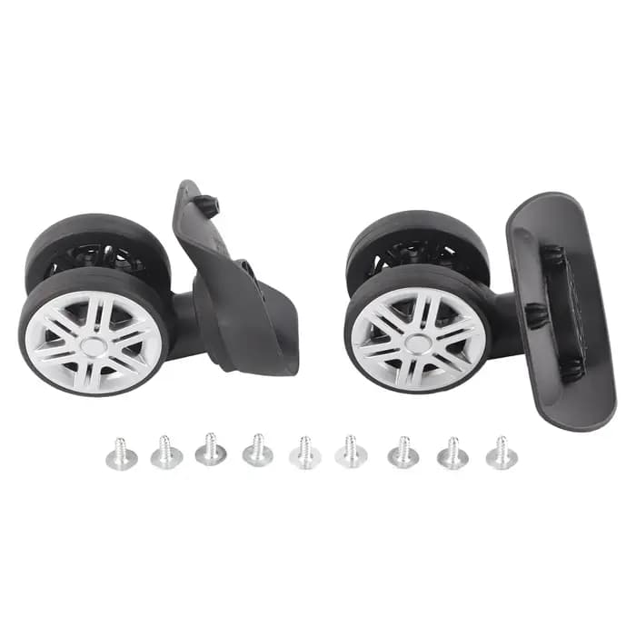 1 paire extérieure muet Double rangée grande roue barre de traction boîte valise accessoire