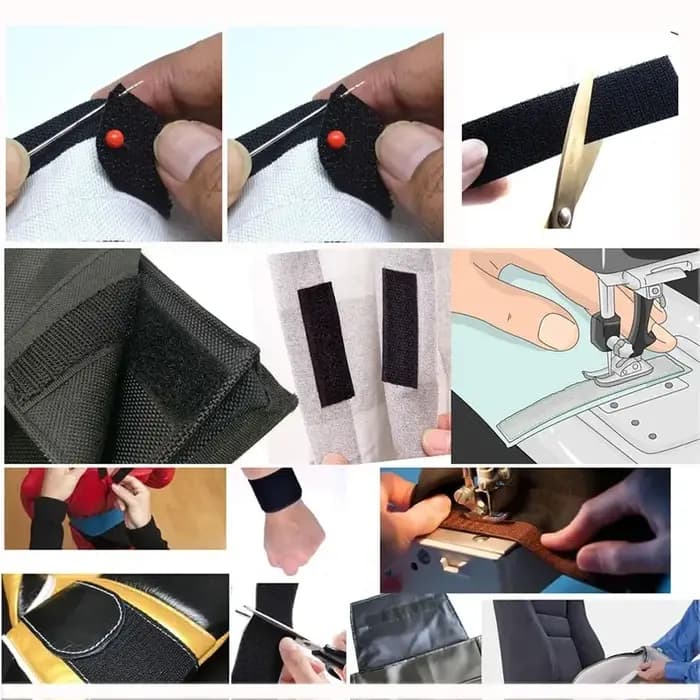 Bande auto-agrippante à coudre de 1 à 10 m | Sangle magique en nylon non adhésive 20-50 mm | Sangles Velcro robustes