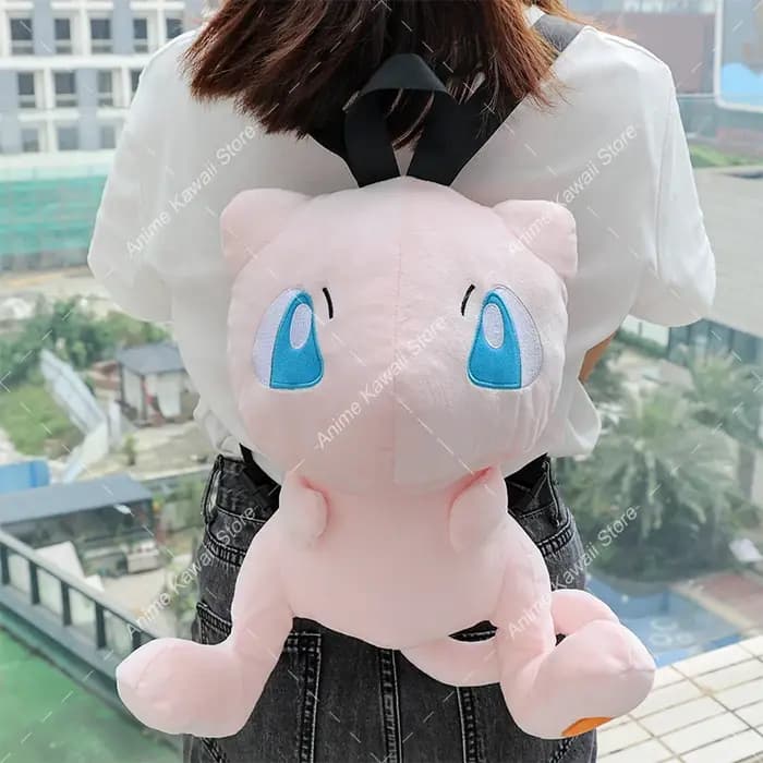 Eevee Mimikyu Charizard Gengar sac à dos en peluche dessin animé drôle grande capacité étudiant sac à dos maternelle sac enfant cadeau