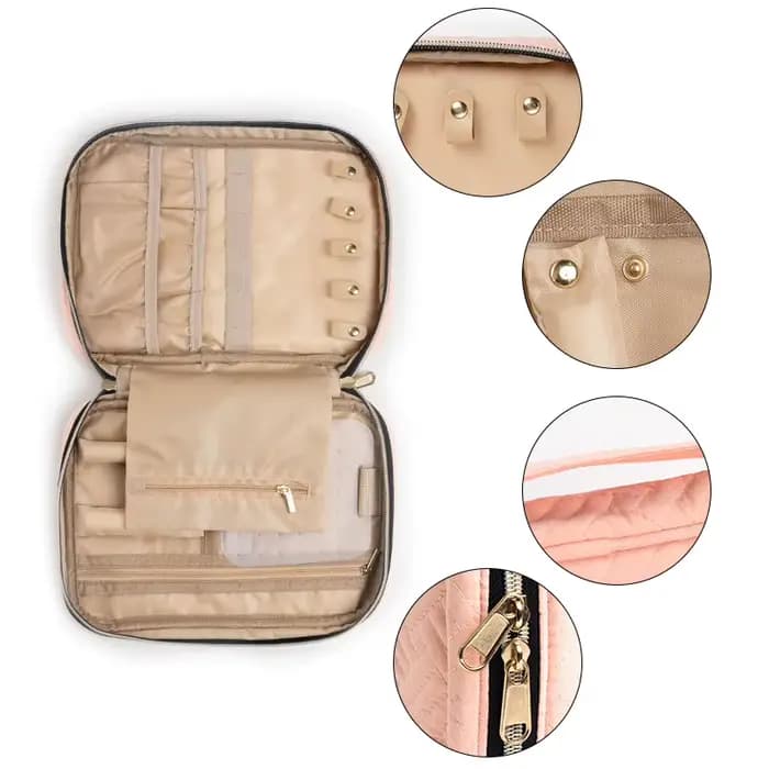 Sac à bijoux Portable, organisateur de rangement de bijoux de voyage