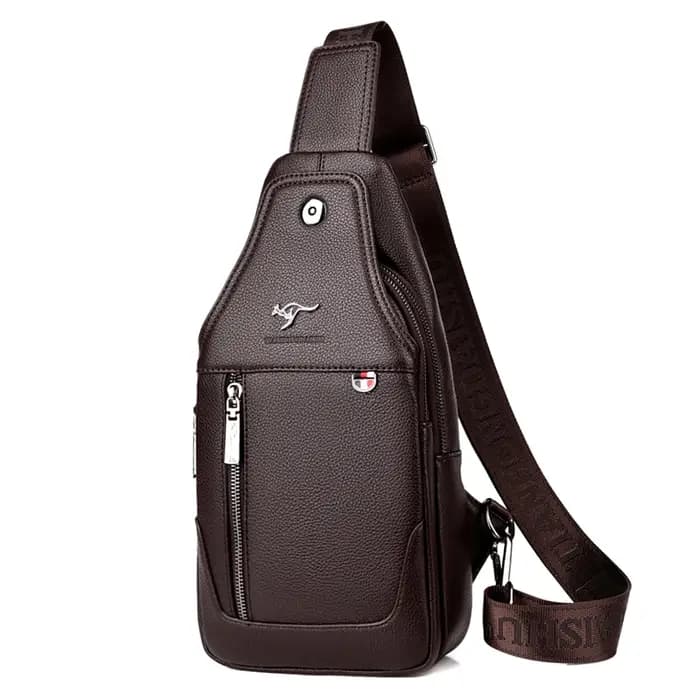 Marque de luxe sac de messager en cuir hommes sac de poitrine Vintage bandoulière sac