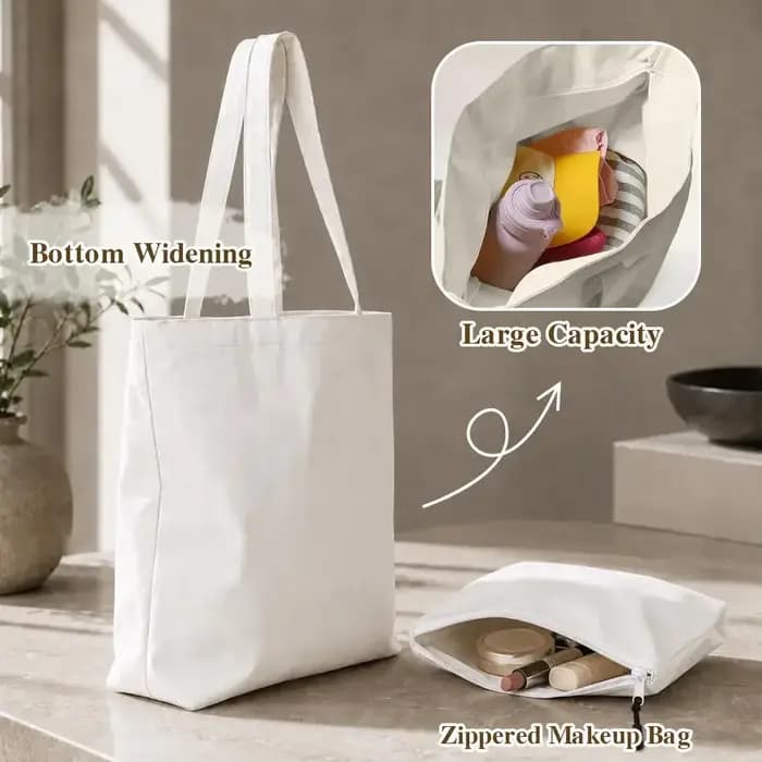 Sacs de rangement L-Lufthansa German Airlines, ensemble de 2 sacs fourre-tout en toile avec fermeture éclair, sacs à main, trousse de maquillage, sac de voyage
