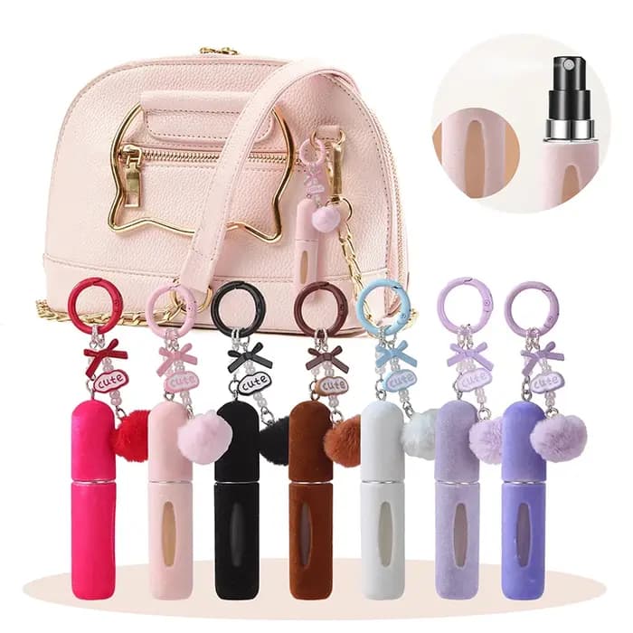 Pochette à parfum en peluche portable