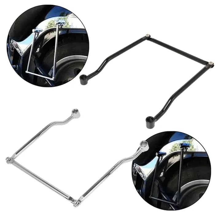 Sac de selle universel noir pour moto Kawasaki