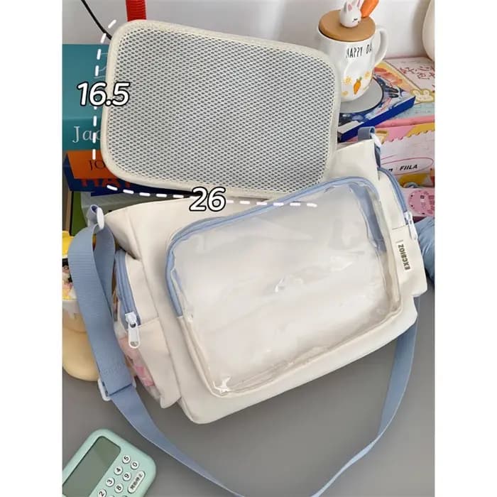 Sac bandoulière transparent tendance pour filles