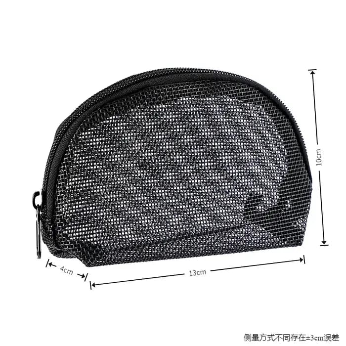 Grand sac de maquillage en maille pour femmes, sac de rangement de cosmétiques Portable et respirant