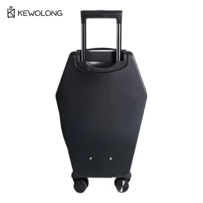 Valise rigide motif croix gothique 3D en relief