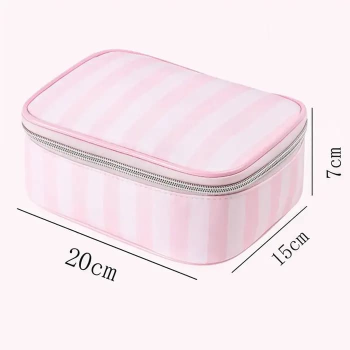 Grande trousse de maquillage portable en tissu Oxford