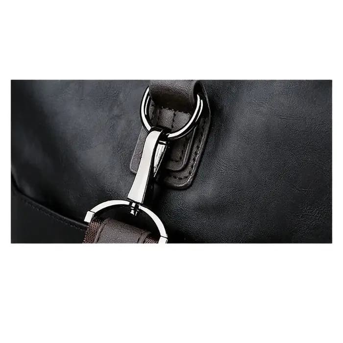 Sac de voyage en cuir véritable fendu pour hommes – Sac polochon de sport résistant à l'eau de grande capacité