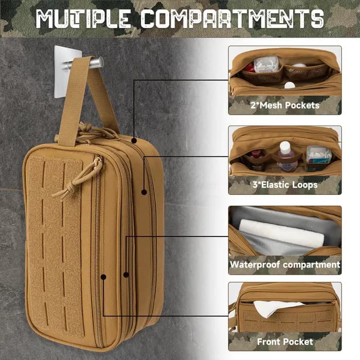 Trousse de Toilette Tactique pour Hommes/Femmes