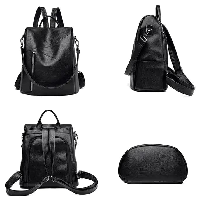Vintage Anti-vol femme sacs à bandoulière femmes sacs à Dos en cuir souple Sac A Dos décontracté voy