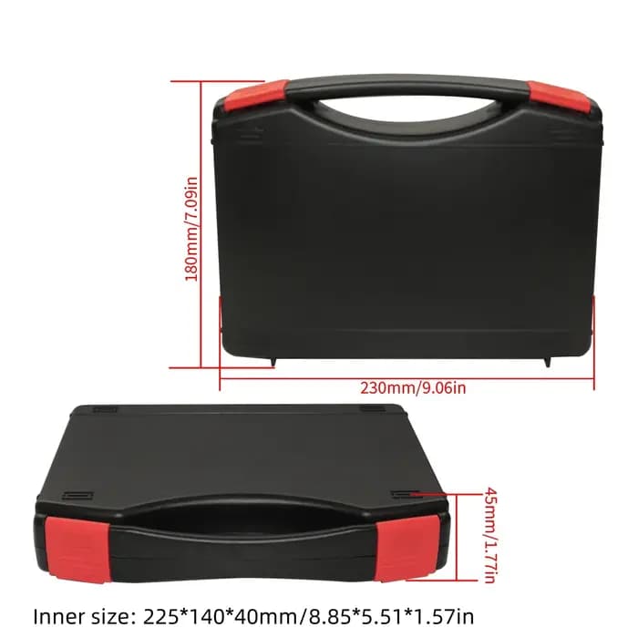Valise légère avec éponge, boîte de rangement Portable en plastique, mallette à outils de sécurité p