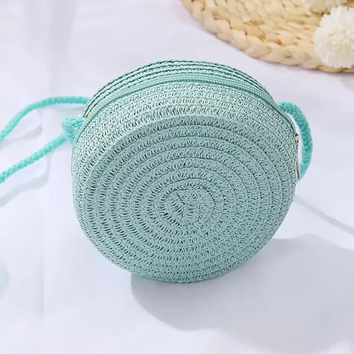 Sac de paille en paille pour femmes et filles