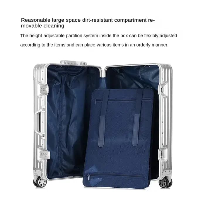Valise en alliage d'aluminium et de magnésium 100%