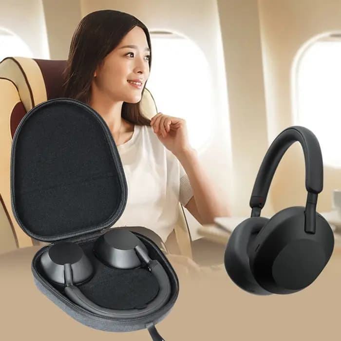 Étui de transport rigide antichoc, boîte de rangement Portable, sac EVA anti-rayures, étui de protection de voyage pour écouteurs Sony WH-1000XM5/XM4