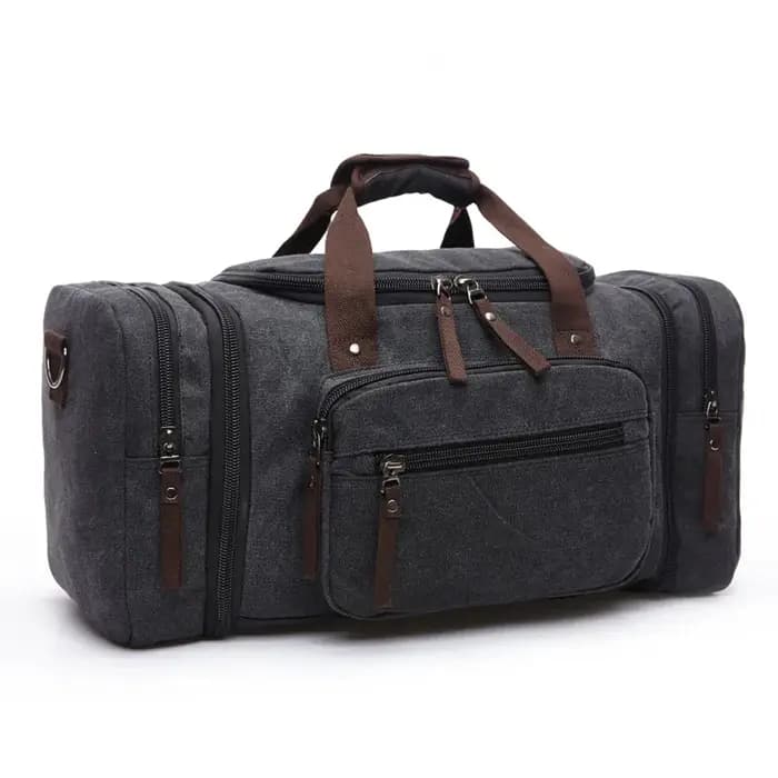 Vintage Canvas Stylish Travel Bags Large Capacity Carry On Luggage