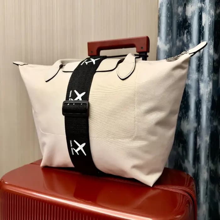 Sangle de fixation pour bagages en nylon imprimé motif avion