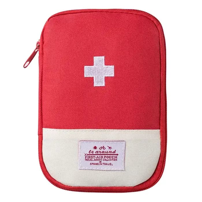 Mini trousse de médicaments de voyage - Trousse de premiers secours portable pour le camping en plei