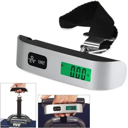 Balance à bagages numérique portable avec écran LCD, balance à bagages de voyage, pesée de valise, 1