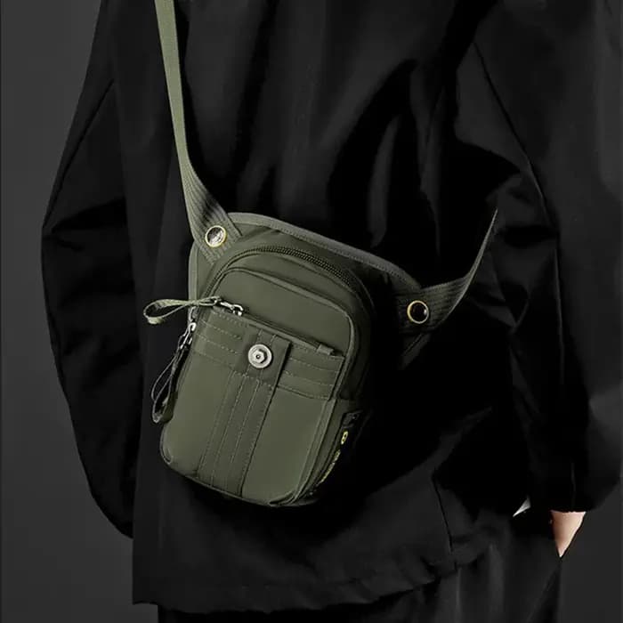 Hommes taille jambe sac Fanny Pack Sports de plein air moto cavalier voyage randonnée multi-poches en Nylon mâle goutte cuisse hanche ceinture sacs nouveau