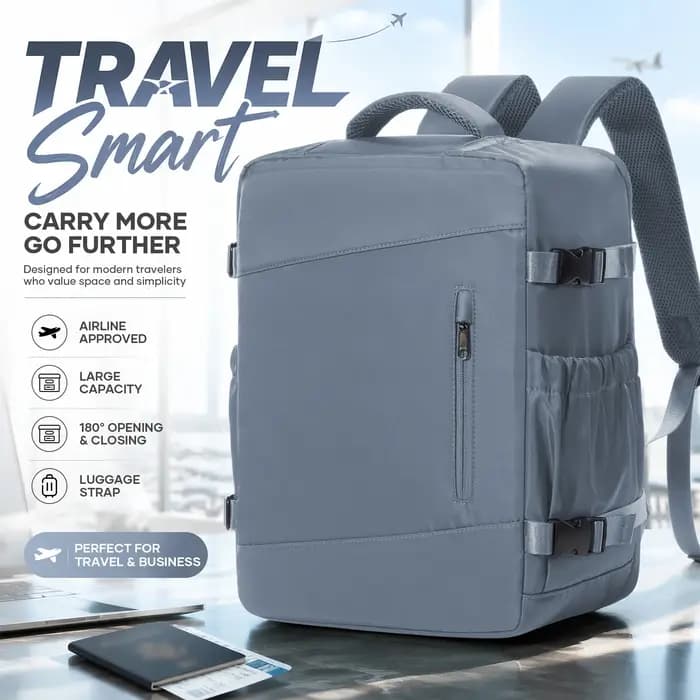 Sac à dos de voyage Ryanair 40x30x20, sac à dos décontracté pour cabine Wizzair, sac à dos pour bagages à main, sac à dos décontracté, sac à dos pour ordinateur