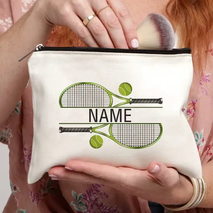 Sac de maquillage personnalisé avec nom personnalisé