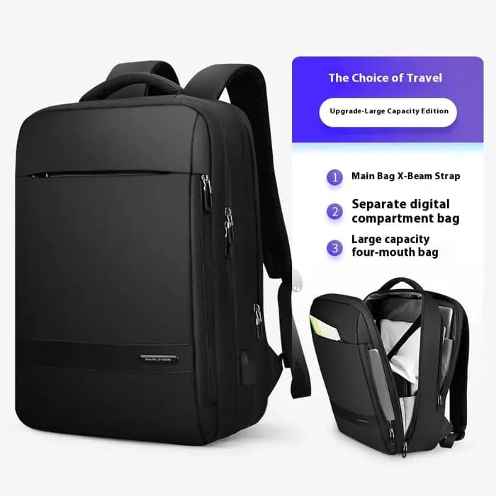 MARK RYDEN sac à dos de voyage hommes sac à dos d'affaires école extensible USB sac grande capacité 15.6 ordinateur port