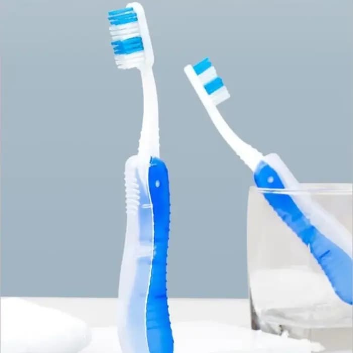 Hygiène buccale Portable jetable pliable voyage Camping brosse à dents randonnée