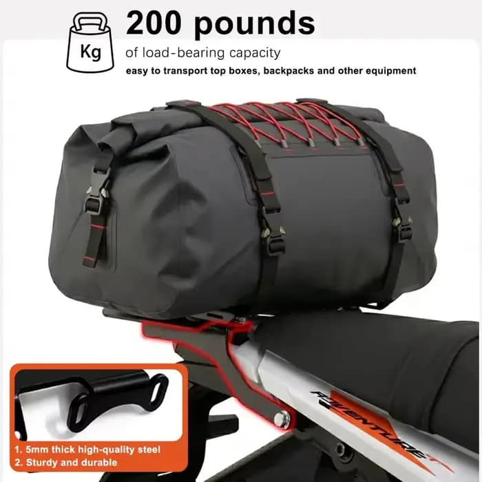 Pour KTM 390 Adventure R/X 390 Enduro R 2025-2026 390 SMCR 2026 Accessoires Outils d'agrandissement de porte-bagages arrière 390ADV Porte-bagages supérieur Porte-bagages arrière