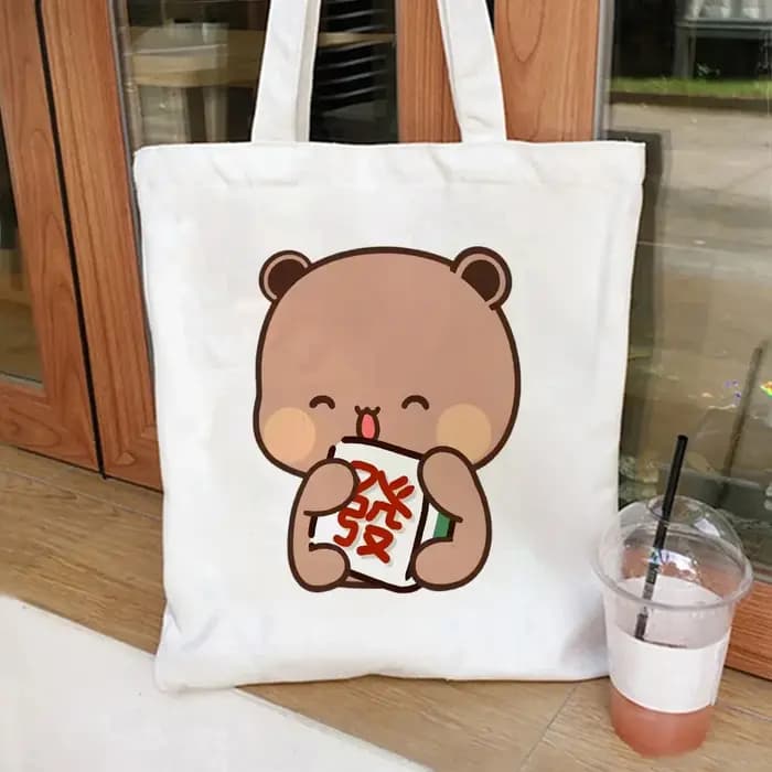 Sac fourre-tout pliable en toile Bubu Dudu Anime