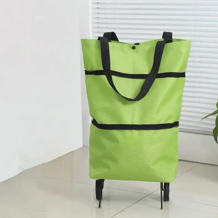 1Pc sac à provisions pliable avec roues chariot grand tissu réutilisable fourre-tout à main Bolsas Eco