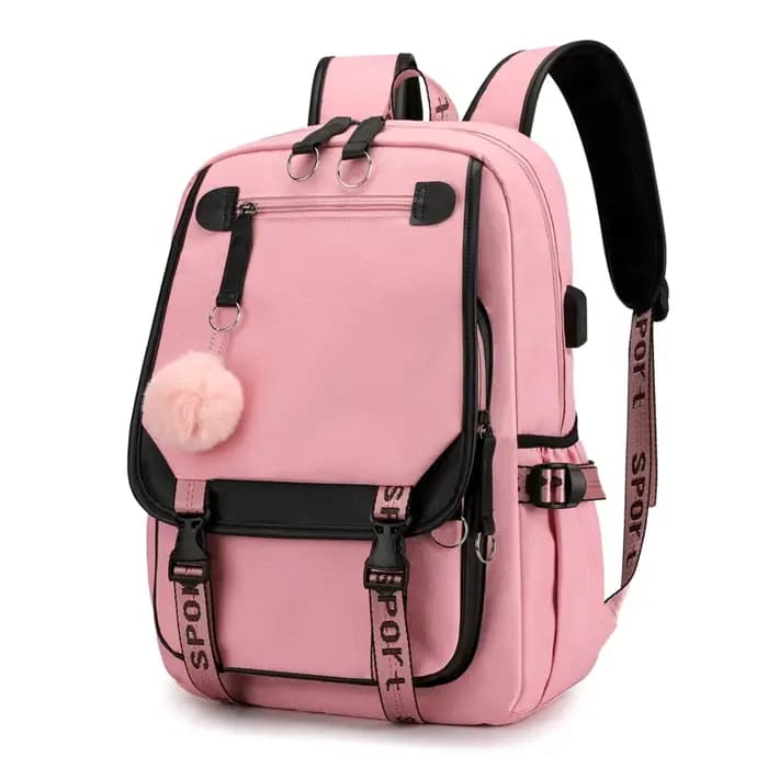Sacs à dos scolaires pour jeunes garçons filles sac à dos étudiants du collège Kawaii sac d'école Harajuku mode voyage sac à dos noir rose sac