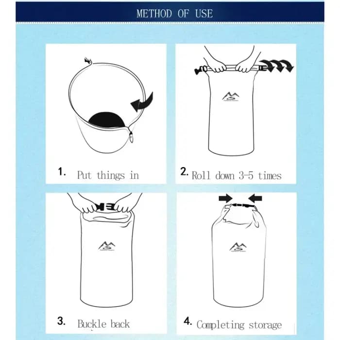 Sac étanche de 5L à 40L pour le camping