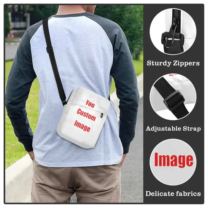 Sac messager pour hommes mode petits sacs à main décontractés en Polyester