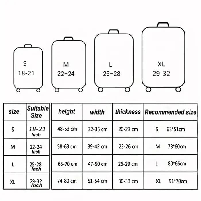 Housse de protection pour bagages