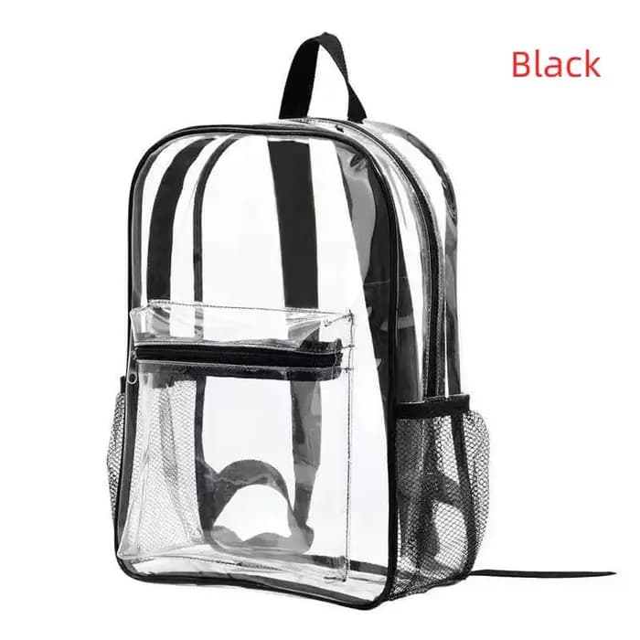 Sac à dos transparent imperméable 1 pièce en PVC robuste pour stade de baseball