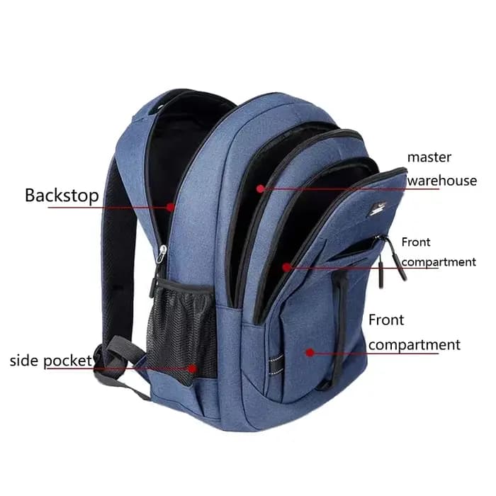 Le sac à dos pour hommes convient aux voyages d'affaires. Il a un design à main avec plusieurs poches et est un sac de livre.