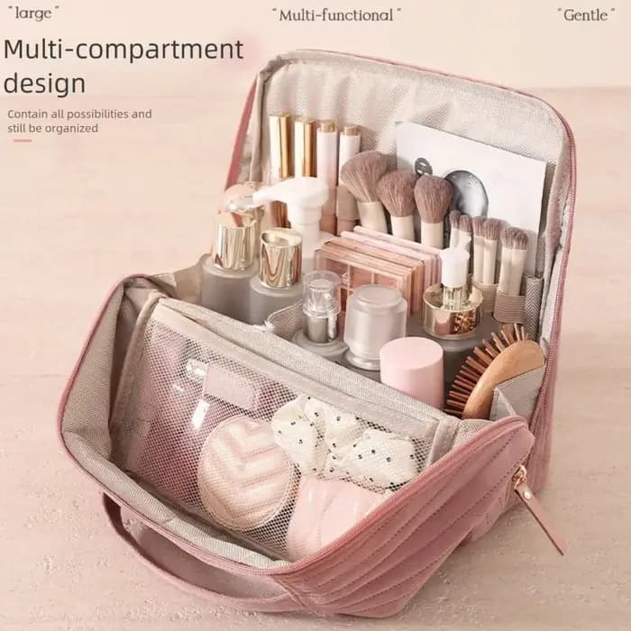 Trousse de Maquillage en Velours Tendance