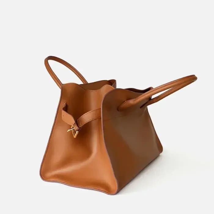 Sac fourre-tout de luxe pour femme en cuir véritable