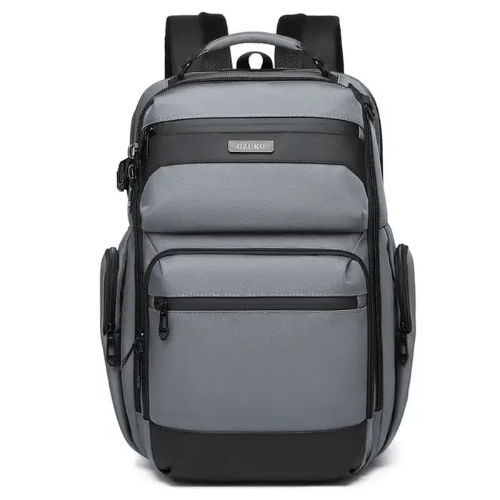 Ozuko – sac à dos étanche multifonctionnel pour hommes, sac à dos pour ordinateur portable 15.617.3