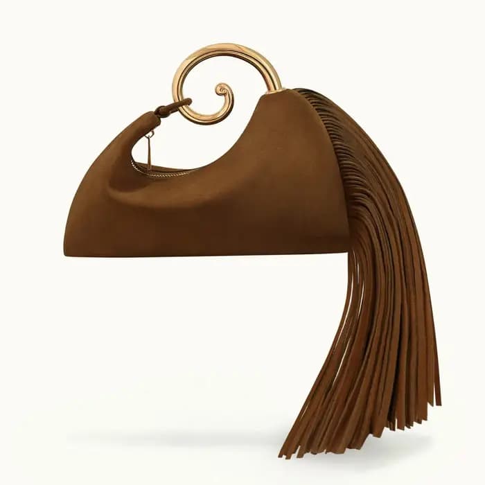 Mini sac à franges en Faux daim pour femmes