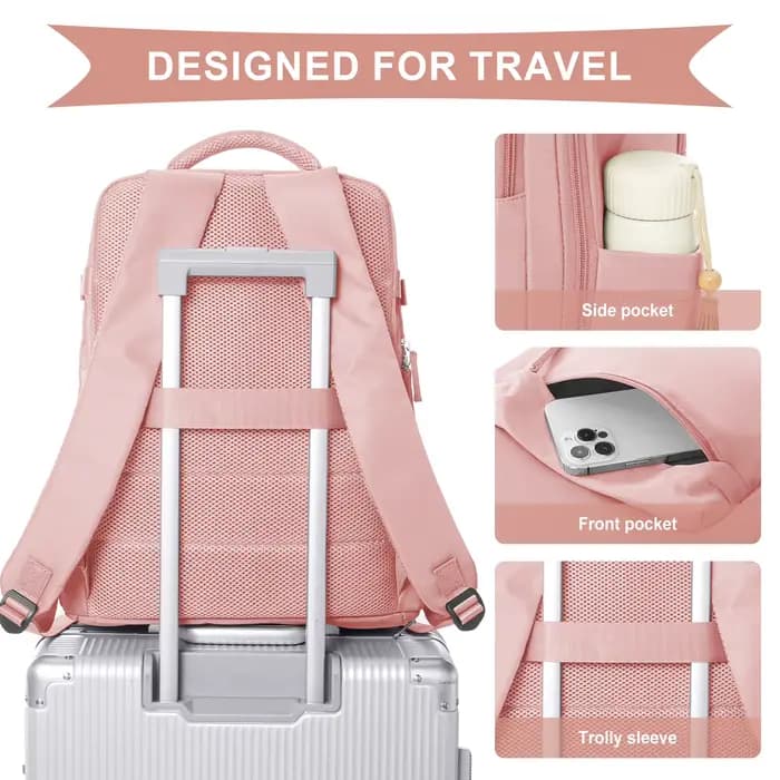 Lot de 3 sacs à dos de cabine Ryanair 40x30x20cm avec pompe manuelle et compression sous vide - Sac de voyage en nylon durable pour les courts séjours