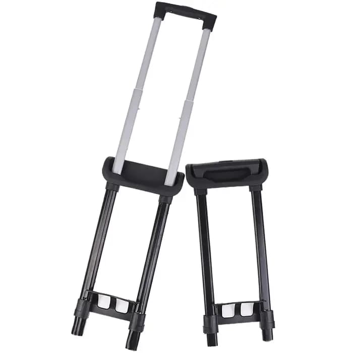 Poignée télescopique pour bagages en métal robuste et élégante avec mécanisme rétractable pour valises rigides et étuis de voyage de luxe
