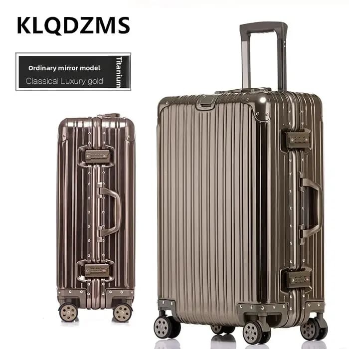 KLQDZMS Bagage de voyage de haute qualité en alliage d'aluminium et de magnésium