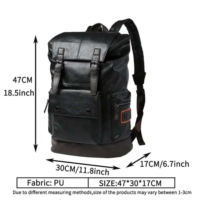 Grand sac à dos de voyage antivol en cuir pour hommes sacs pour ordinateur portable