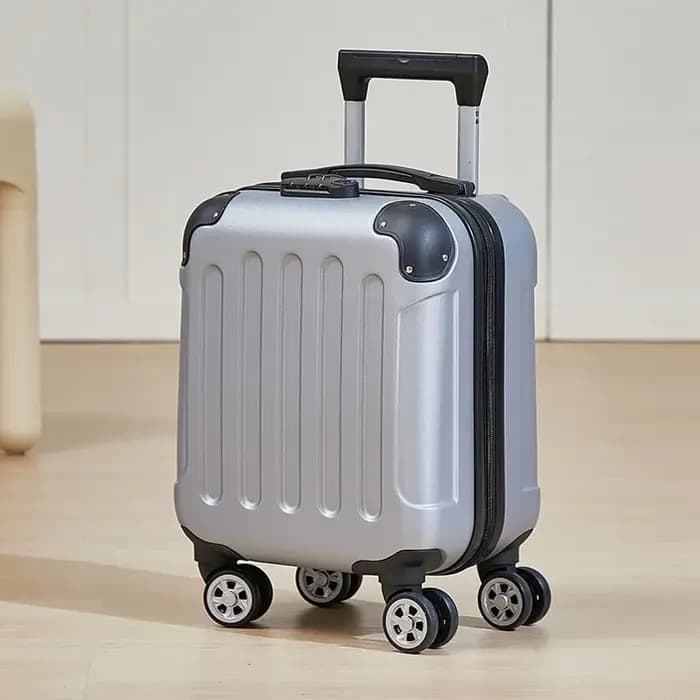 Bagage à main à la mode valise de cabine de 14 pouces parfaite pour les courts voyages comprend un porte-gobelet et un support pour téléphone multi-dire