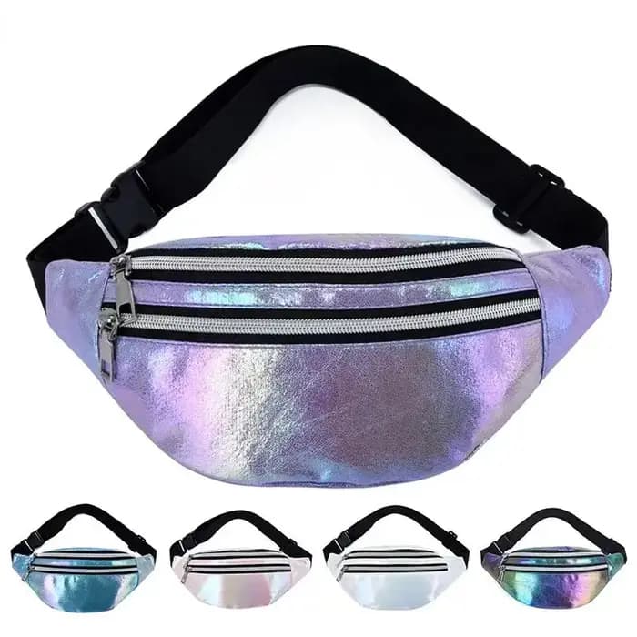 Sac banane holographique pour femmes