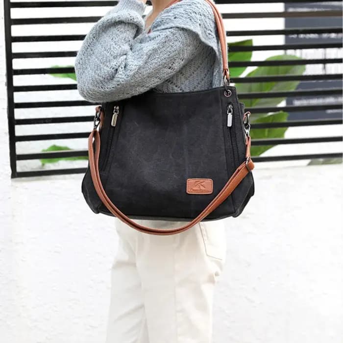Sac à bandoulière en toile de luxe pour femme