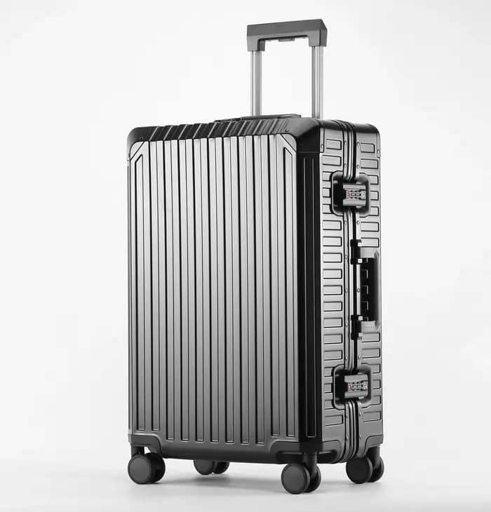 Nouveau Style tout en aluminium 20 "24" 28 "pouces valise de voyage continuer valise de luxe sac de