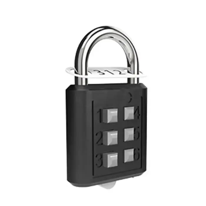 Cadenas à verrouillage par mot de passe antivol à 6 chiffres, verrou de sécurité pour valise, coffre